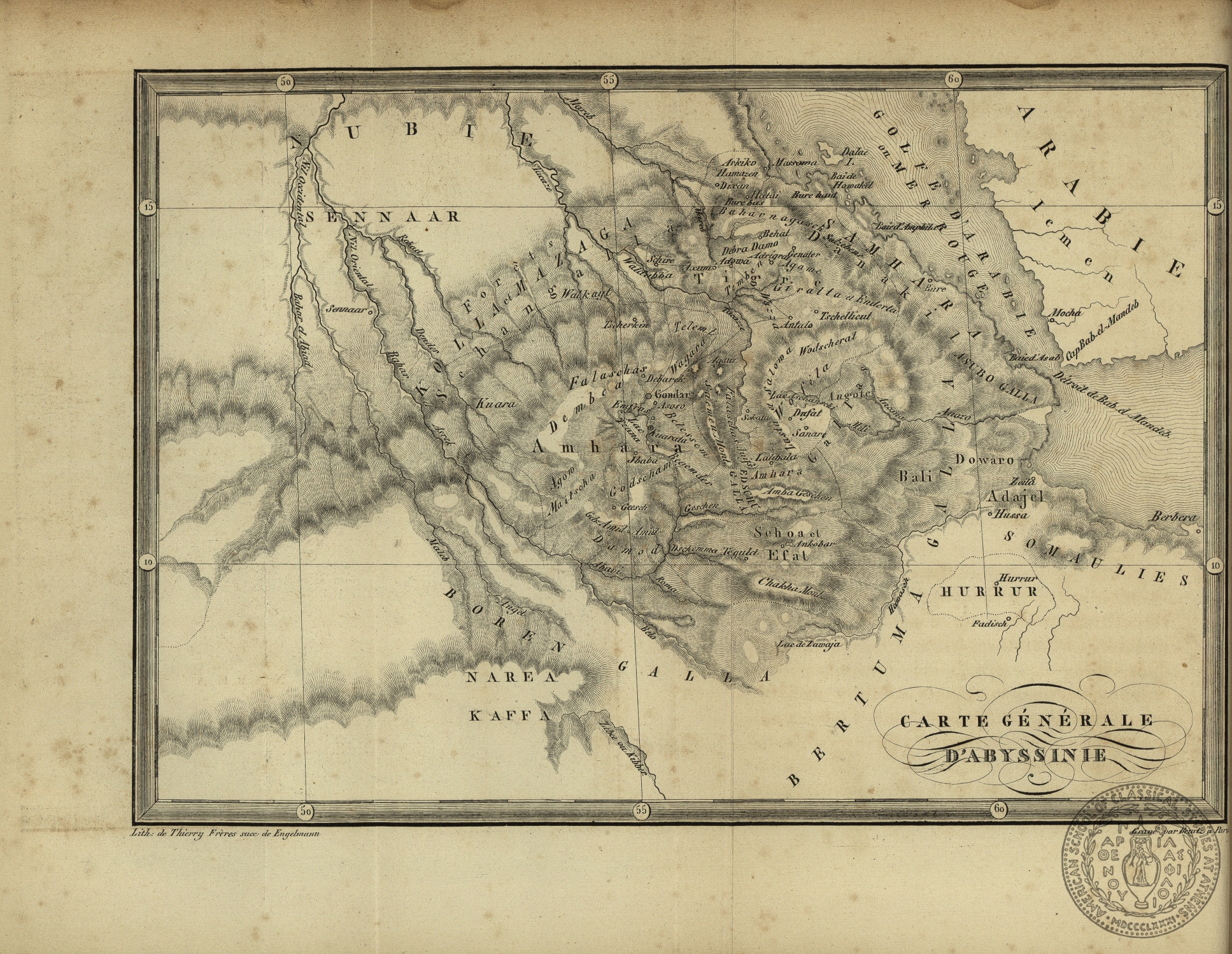 Carte generale d' Abyssinie